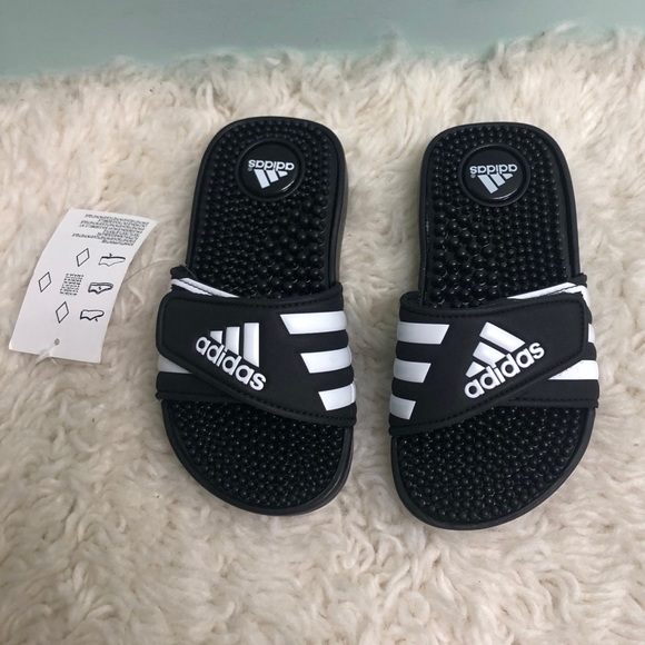 adidas Other - Adidas | Toddler Adissage K Slide Sandals | Black | Size 11.5  (PM121)